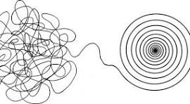 Visual metaphor of messy string untangling into order—symbolizing how to manage anxiety when life feels out of control