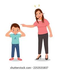 Upset mother and son yelling, illustrating why my child doesn't listen to me